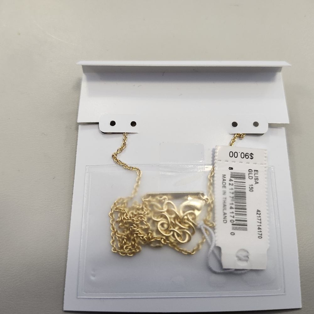 NWT Kendra Scott Gold-Tone Elisa White Kyocera Opal Pendant Necklace - Picture 2 of 2